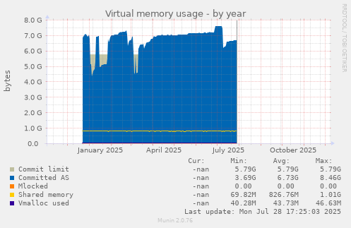 Virtual memory usage