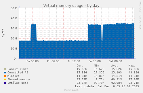 Virtual memory usage