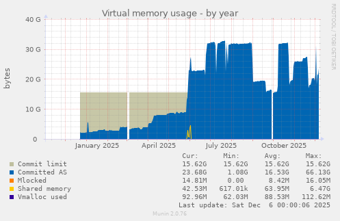 Virtual memory usage